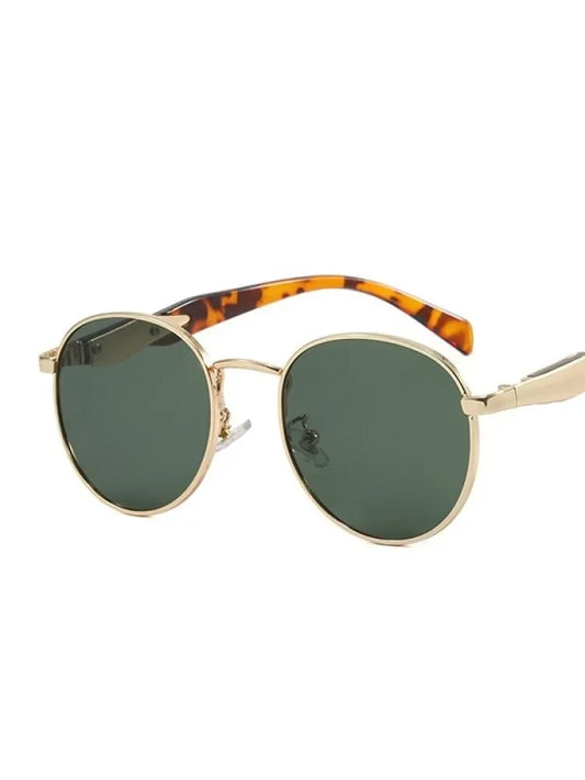 Adora Milano Vintage Round Metal Sunglasses Women New Fashion Retro Sun Glasses Female Trendy Eyewear