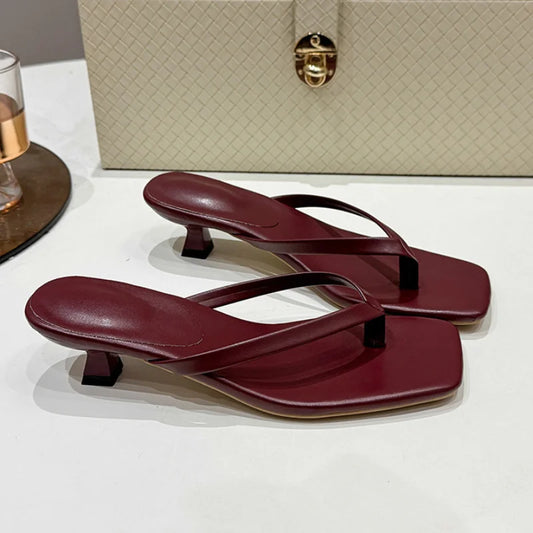 Adora Milano Women Luxury High-end Leather Fashion Sandal