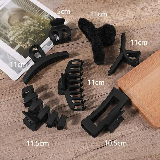 Adora Milano Women Fashion Claw Clip Coffee Black Large Hair Claw Hair Accessories