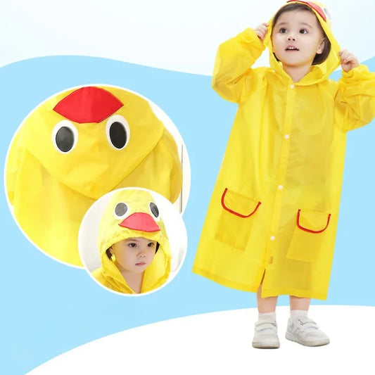Adora Milano Kids Raincoat Cartoon Animal Style Outdoor Waterproof Kids