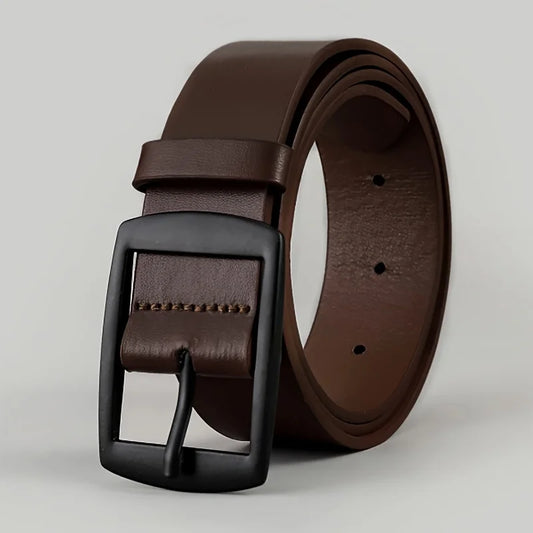Adora Milano Men PU Leather Belt Metal Pin Buckle High Quality Famous