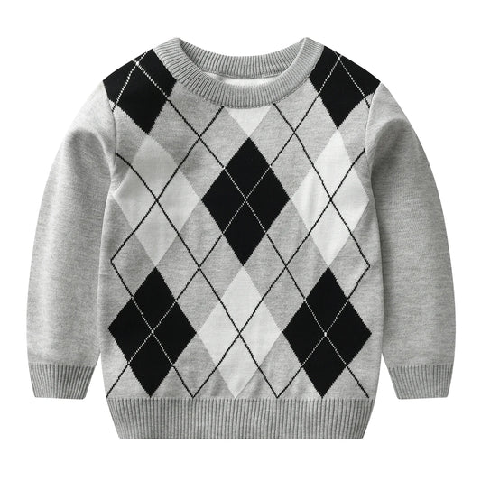 Adora Milano  winter boy warm sweater  college style baby boy knit sweater