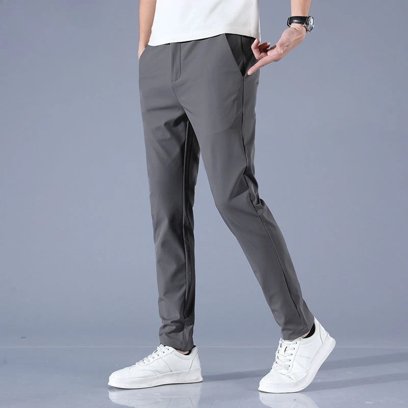 Stretch Man Suits Pants Elastic Cheap Korean Style Clothes Stylish Chinese Homme Classic New in Offer Up Suit Trousers for Men