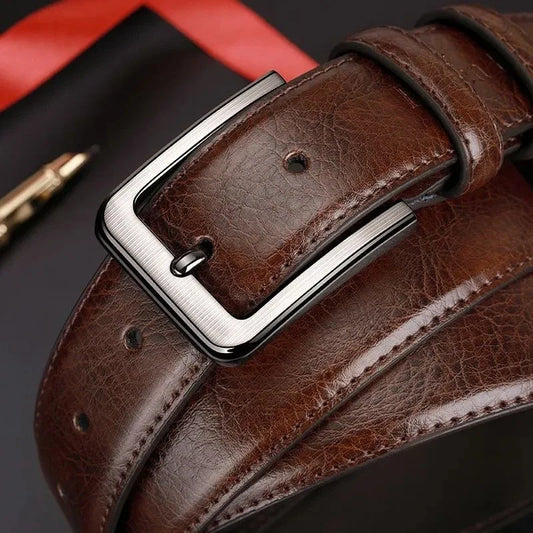 Adora Milano men's needle buckle belt with a high-end feel, casual