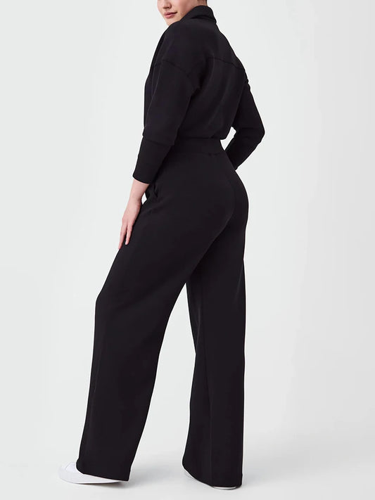 Adora Milano Women's Casual Long-Sleeved Bell-Bottom Sports Set