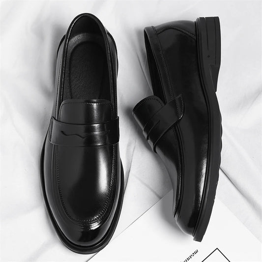 Adora Milano Men's Formal Leather Loafers Italian Style