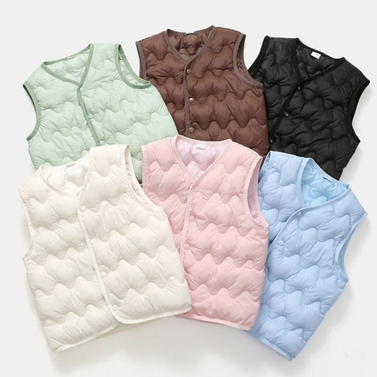 Adora Milano Kids Warm Vest Winter Girls Boys Teens Cotton