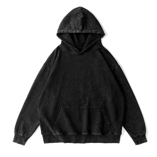 Adora Milano Hoodie Long Sleeve round Neck Loose Fit Unisex Washed out Sweatshirt