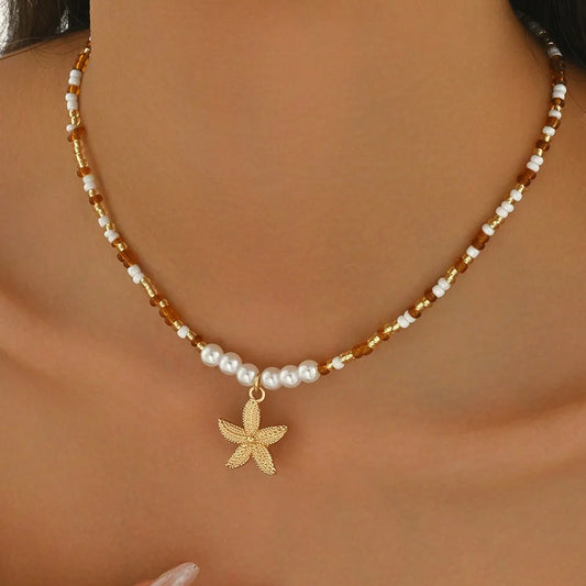 Adora Milano Necklace Shell Pendant Ocean Inspired Jewelry Choker Suitable For Women