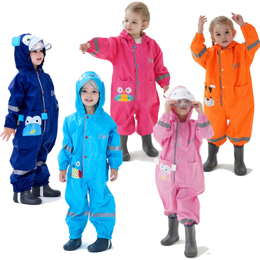 Adora Milano Children Raincoat Kids Boys Girls Waterproof Jumpsuit