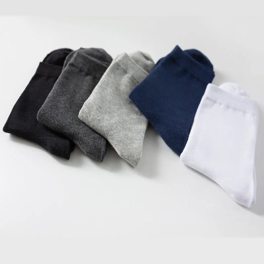 Adora Milano Men Combed Cotton Socks Black Casual Business Breathable