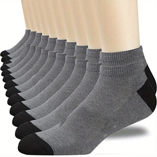 Adora Milano Men's Fashion Cotton Breathable Comfortable Ankle Socks,