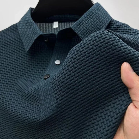 Adora Milano  New Men's Short Sleeve T-shirt Ice Silk Cool and Breathable POLO Shirt