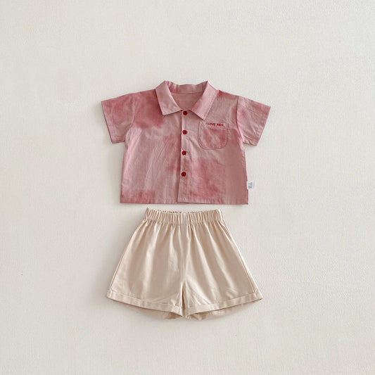 Adora Milano  Boys Clothes Pink T Shirt And Shorts