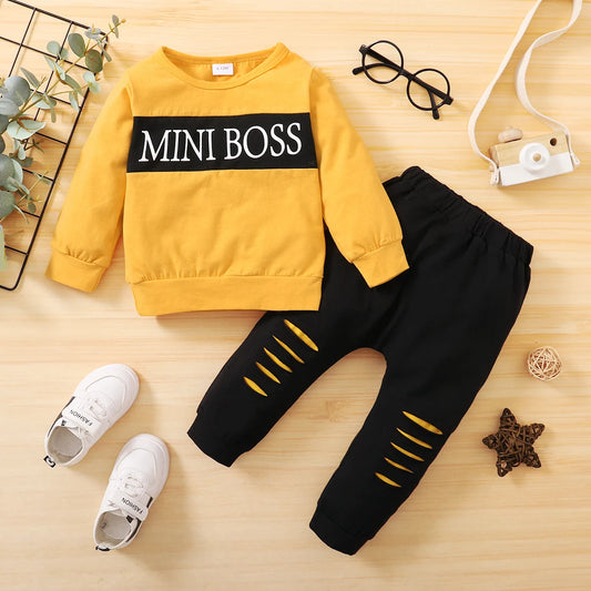Adora Milano Baby Boy Clothes Long Sleeve Top + Pants