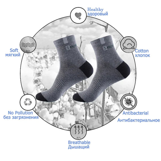 Adora Milano Men's Fiber Socks – Breathable Cotton Socks