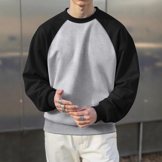 Adora Milano  Patchwork Hoodies  Sweatshirt For Men's Hip Hop Punk Pullover Streetwear