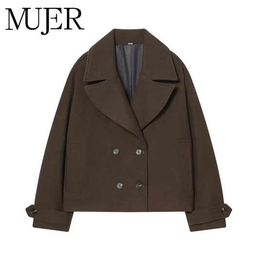 Adora Milano Women's Trench Coat Double Breasted Windbreaker Woman