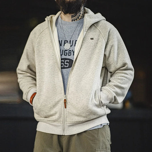 Adora Milano Gray Hooded Sweatshirt for Men