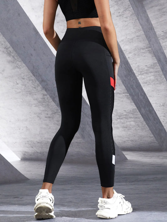Adora Milano High Waist Yoga Pants with Side Pockets Leggings for Women