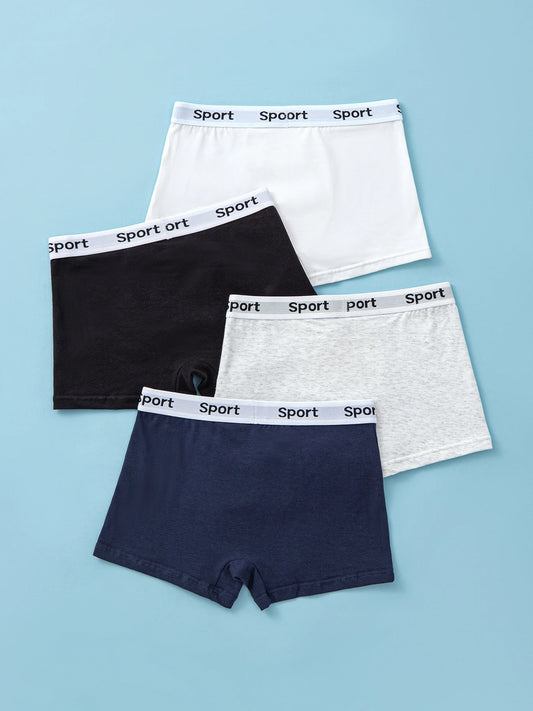 Adora Milano Color Chuldren's Boxer Briefs Cotton Solid Soft Breathable