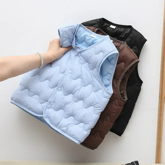 Adora Milano Kids Warm Vest Winter Girls Boys Teens Cotton