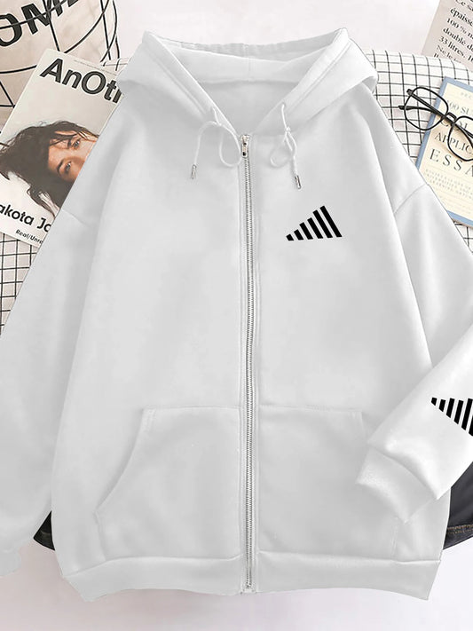 Adora Milano Winter Must-Have Fleece-Lined Thick Hooded Sweatshirt,  Oversize Hoodie