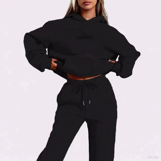 2025 Hot Sale Women Fashion Tracksuit Hoodies and Sweatpants High Quality Ladies Daily Casual Sports Jogging Suit Hooded Outfits