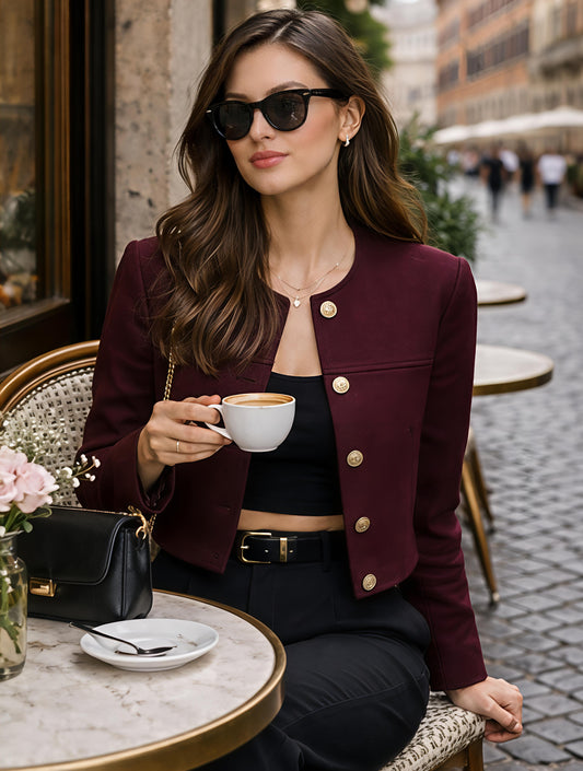 Adora Milano Jackets Coats Casual Single Breasted Female Elegant Street Jacket Outerwear